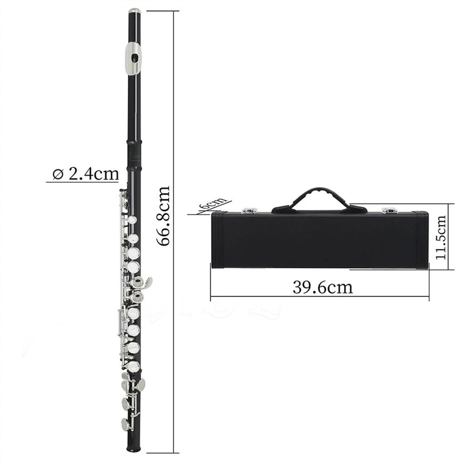 12キー　木管フルート Amazon.co.jp: フルート 銀メッキ 17穴 Cフルート キー 木管楽器